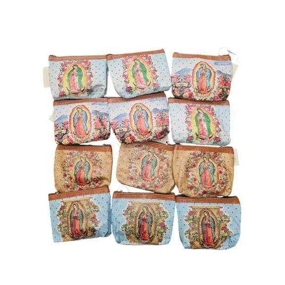 Set of 12 Green Lady of Guadalupe Rosary / 1st Communion/Bautizo/Quinceañera/Birthday/Baptism/Religious Gift/Favor