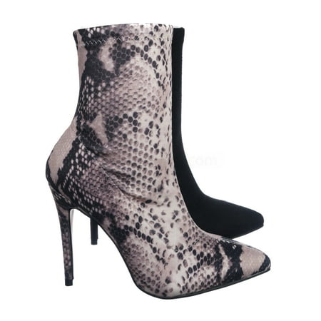 

High Heel Dress Bootie - Women Ankle Slouch Boot