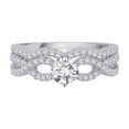 thumbnail image 2 of KATARINA 14K White Gold 1 cttw Diamond Bridal Engagement Set (G-H, SI2-I1), 2 of 5