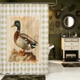 thumbnail image 2 of Manfei Hunting Themed Duck Shower Curtain 72Wx72L,Farmhouse Animal Bathroom Curtain, 2 of 5