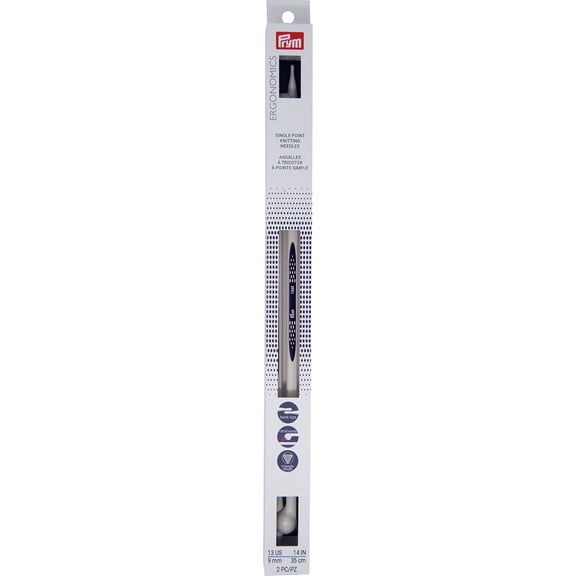 Prym Ergonomics Single Point Knitting Needles - Size 13, 14"