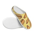 thumbnail image 3 of Fotbe Hot Dogs Pattern Women's Fuzzy Curly Fur Memory Foam Loafer Slippers Indoor Outdoor Slippers Winter Home Shoes-44/45, 3 of 7