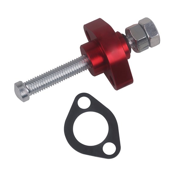 Maytalsory Red Motorcycle Accessories Easy To Install Efficient Durable Chain Tensioner High Performance 1Set