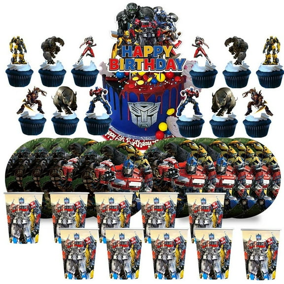 rise of the beast Birthday Cups Party Supplies Plates Fans Decorations Cake Topper Decor