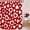 Red White, variant on Valentine''s Day Shower Curtain Romantic Red Heart Sweet Love Sweetheart Wedding Lover Modern Bath Curtain with Hooks