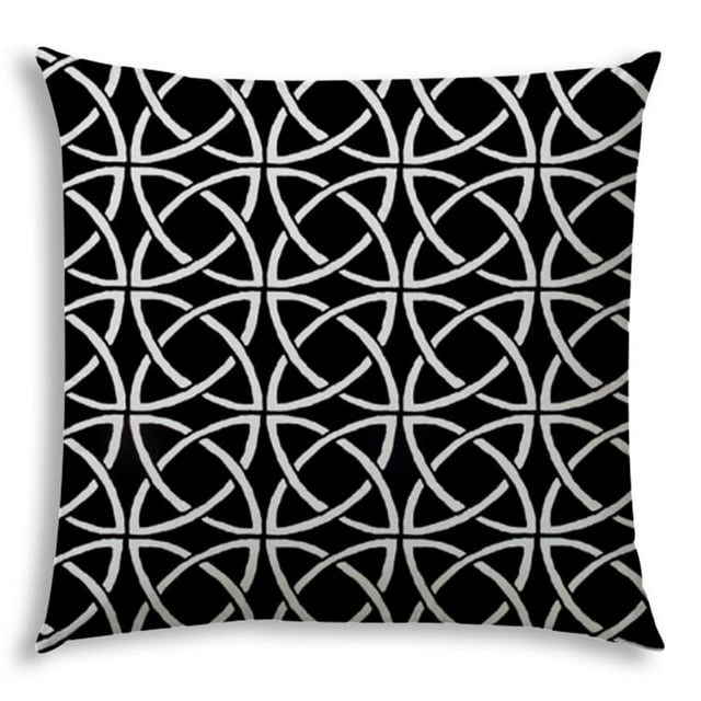 Joita Calynx Coussin Carré Intérieur/extérieur Cousu Fermé - Tissu Polyester Noir