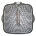 thumbnail image 1 of Starfrit Die-Cast Aluminum Nonstick 10-Inch Square Grill Pan with Foldable Handle, 1 of 4