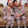 thumbnail image 1 of Conjunto de pijamas navideños de algodón para hombre y mujer, ropa de dormir informal para parejas, traje de Reno y árbol de Navidad, 2023, 1 of 4