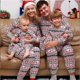 thumbnail image 1 of Conjunto de pijamas navideños de algodón para hombre y mujer, ropa de dormir informal para parejas, traje de Reno y árbol de Navidad, 2023, 1 of 4