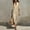 Khaki, variant on Ayolanni Short Sleeve Summer Dresses for Women Solid V Neck Shift Maxi Dress Split Cotton Linen Casual Daily Long Dress Red M