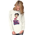 thumbnail image 5 of Betty Boop Beat Breast Cancer Ribbon Women's Long Sleeve T Shirt Brisco Brands 2X, 5 of 5
