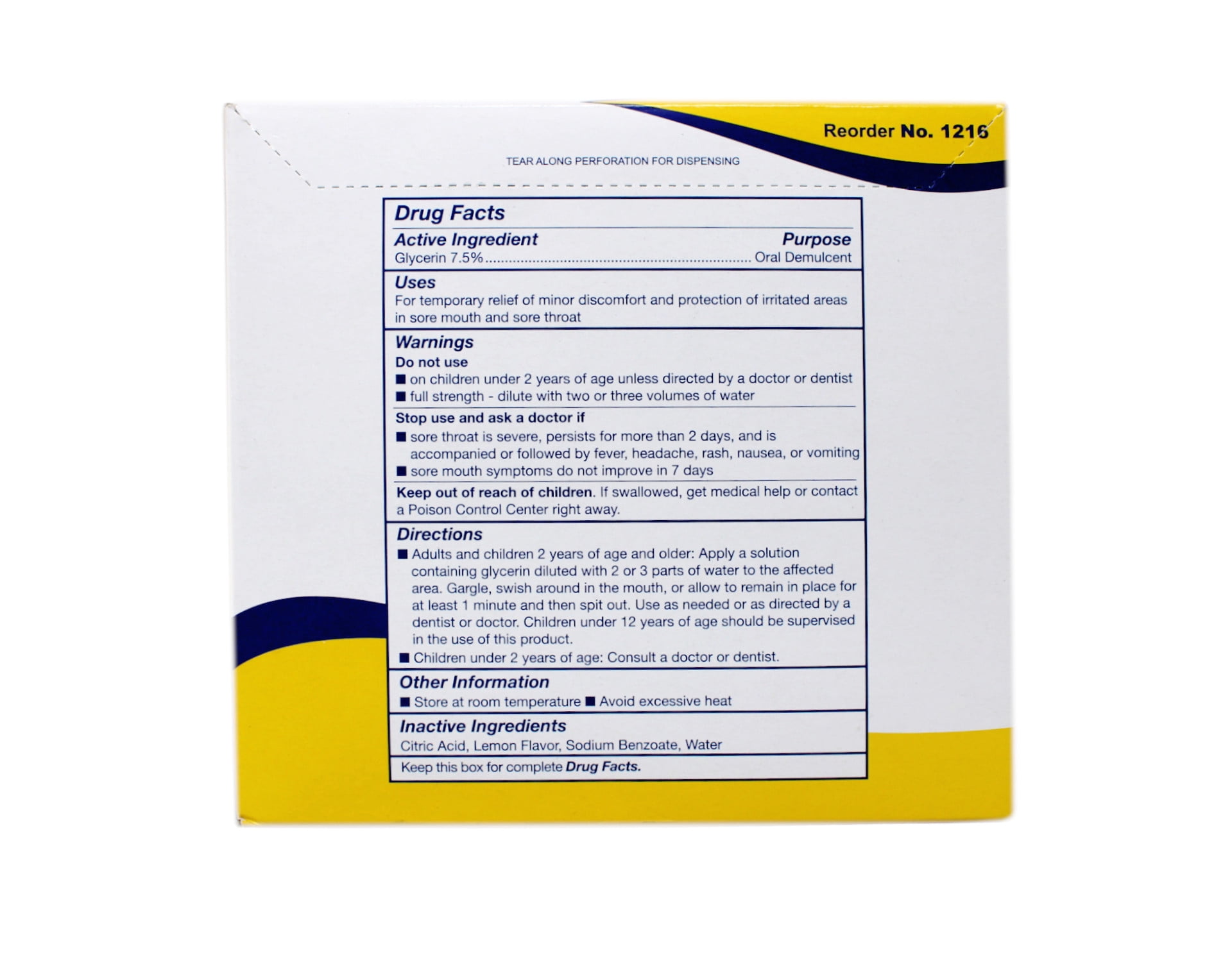 Dynarex Oral Swabstick, Lemon Glycerin, 750 Count - Walmart.com