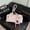 Pink with pendant., variant on Drawstring Lace Original Bow Bowling Ita Bag for Women and Girls, Large Capacity Underarm Shoulder Crossbody Bag, Fresh Sweet Trendy Commuter Purse