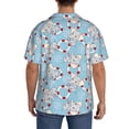 thumbnail image 3 of Gukieu Baby Elephant Print Men's Short-sleeved Shirts, Button-down Pocket Shirts, T-shirts, Beach Vacation Travel Summer Clothing-XX-Large, 3 of 5