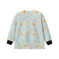 thumbnail image 5 of Xoenoiee Butterfly Print Girls Side Split Sweatshirt Fall Crewneck Long Sleeve Oversized Shirts Casual Pullover Tops, 11-12 Years, 5 of 7