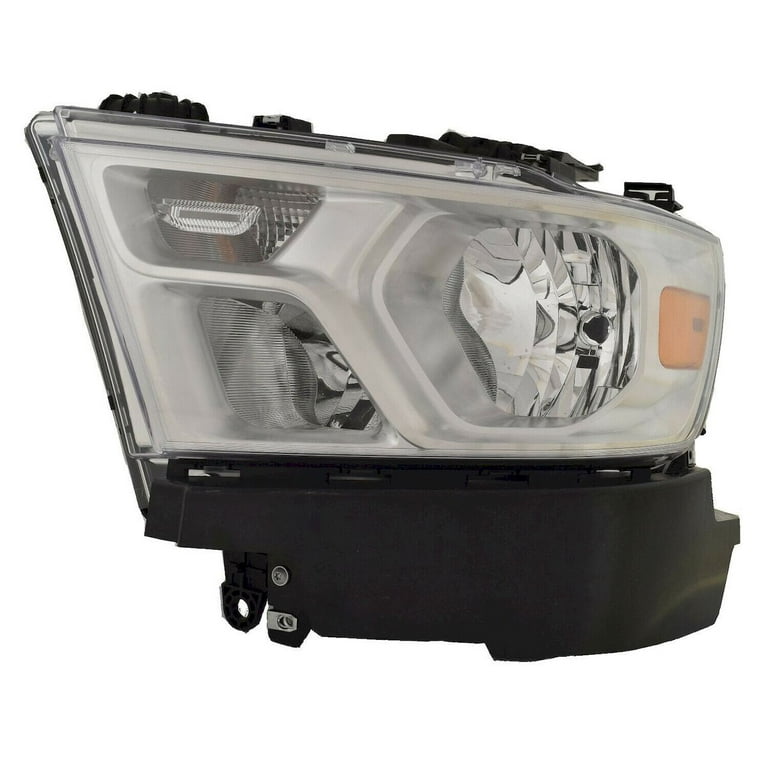 OE Compatible/Replacement Head Lamp Left Side Halogen With Chrome 