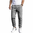 thumbnail image 3 of WIZUTIZ Men's Outdoor Jogging Casual Sweatpants Stretch Waist Lightweight Cargo Pants, 3 of 5