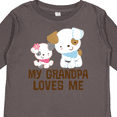 thumbnail image 4 of Inktastic My Grandpa Loves Me Girls Girls Long Sleeve Toddler T-Shirt, 4 of 5