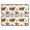 White Highland Cow, variant on Kitchen Rugs Sets Of 2,White Buffalo Pattern Anti Fatigue Kitchen Mat Rugs Non Slip Washable,Decorative Kitchen Floor Mats for Kitchen,Sink,Laundry,17"x47"+17"x47"