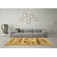 thumbnail image 3 of Ahgly Company Indoor Round Abstract Brown Contemporary Area Rugs, 6' Round, 3 of 4