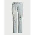 thumbnail image 5 of Sofia Jeans Women's Beatrix Relaxed Boyfriend Mid Rise Distressed Jeans, 27" Inseam, Sizes 0-20, 5 of 6