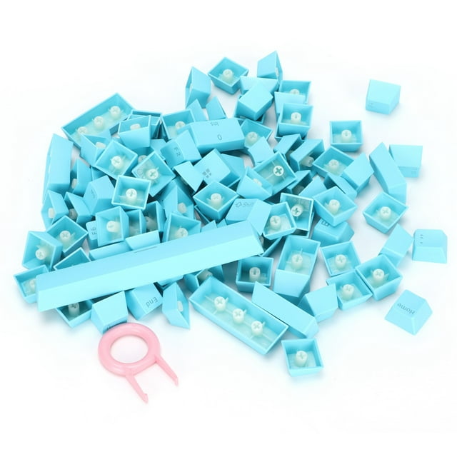 Teclas PBT Diseño ergonómico Resistente al aceite Colorida Tecla de videojuego de 108 teclas para teclado mecánico Azul