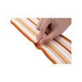 thumbnail image 4 of INSPIRE CHIC Women Stripes Contrast Color Skinny Long Scarves Satin Silky Ribbon Hair Band Neckerchief Neck Scarf Orange 96x9cm, 4 of 6