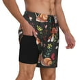 thumbnail image 4 of Xecao Mushroom With Snails for Men's Swimming Trunks Swim Trunks Quick Dry Swim Shorts with Mesh Lining Funny Swimwear Bathing Suits, 4 of 9