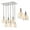 Nickel, variant on JONATHAN Y Sydney 18.88" 6-Light Bohemian Farmhouse Iron/Glass Cluster LED Pendant, Nickel/Champagne