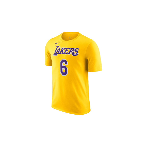NIKE MENS LEBRON JAMES LA LAKERS T-SHIRT "Yallow" DR6380 728 from Stadium Goods
