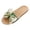 Green, variant on Lace Bow Straw Slippers for Women Bride Wedding Beach Summer Bowknot Quiet Linen Flat House Shoes Indoor Outdoor Bathroom Spa Guest Dress Slip on Slides Sandals Non-Slip Black Size 5.5
