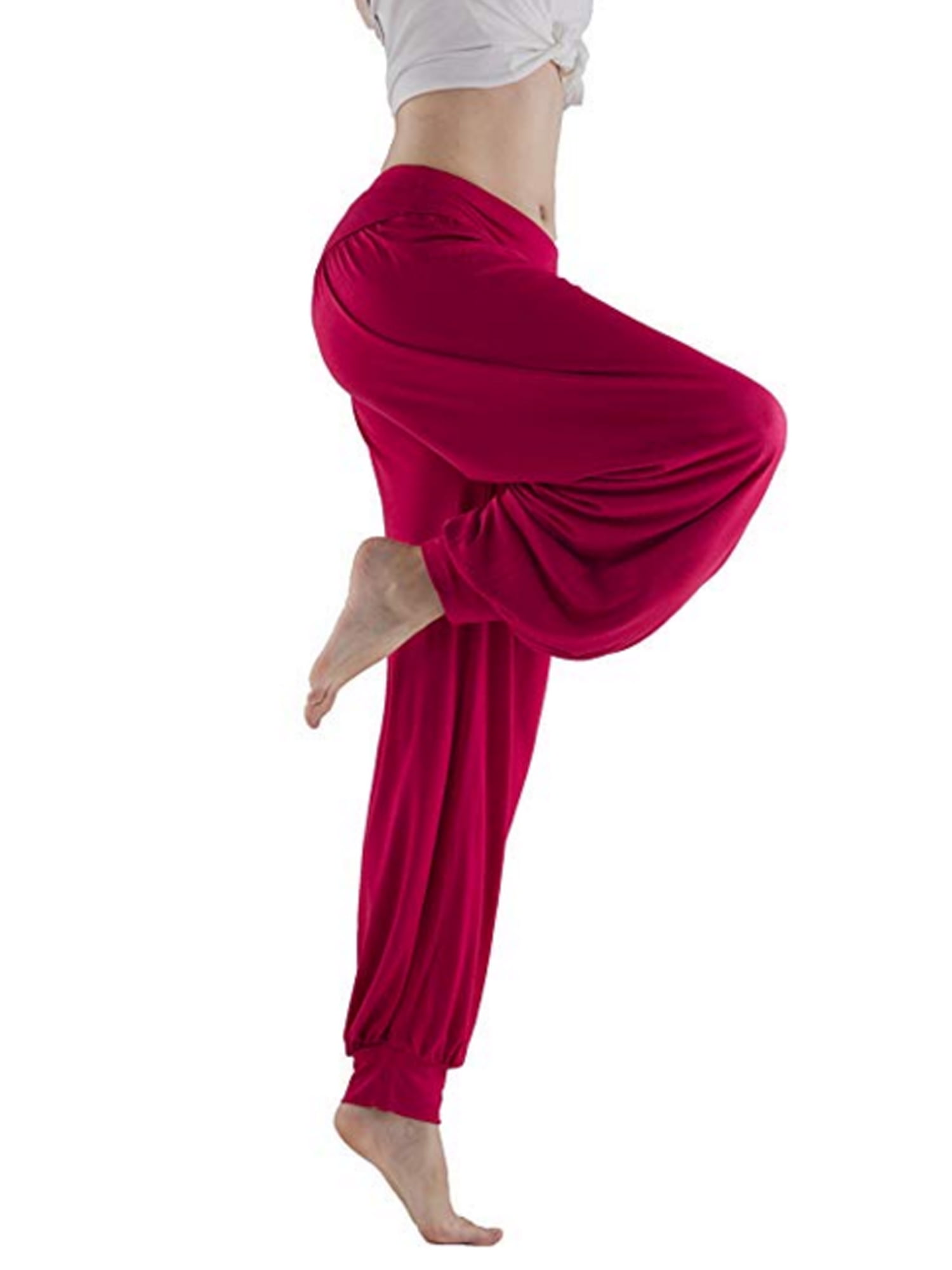 HANERDUN Women Yoga Harem Pants Long Comfy Loose for Yoga Running with Pockets 