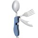 thumbnail image 1 of Juego de cubiertos para utensilios de camping (tenedor/cuchara/cuchillo), 1 paquete, azul, 11 Feliz Sencillez, 1 of 5