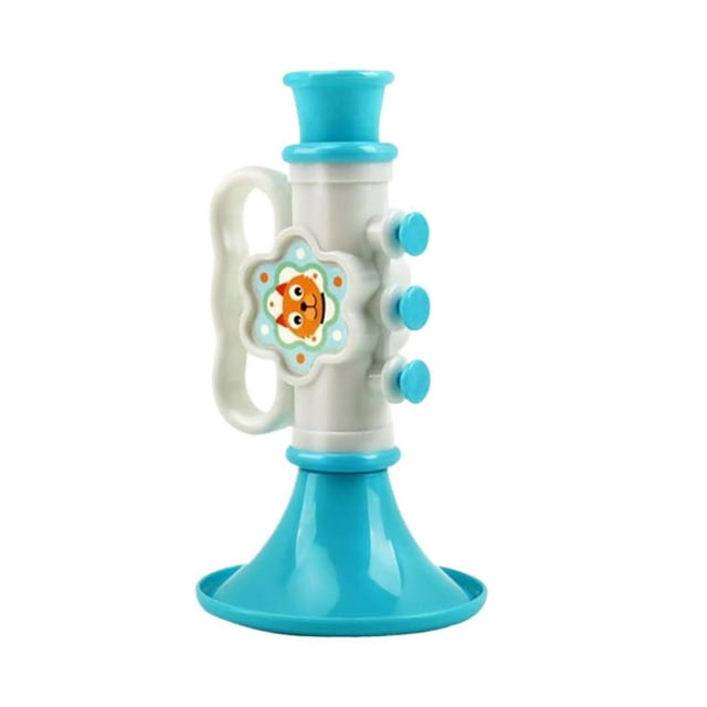 Three Colorful Trumpet Plastic for Educational Musical Instruments for Boys Enhances Coordination Motor Skills For