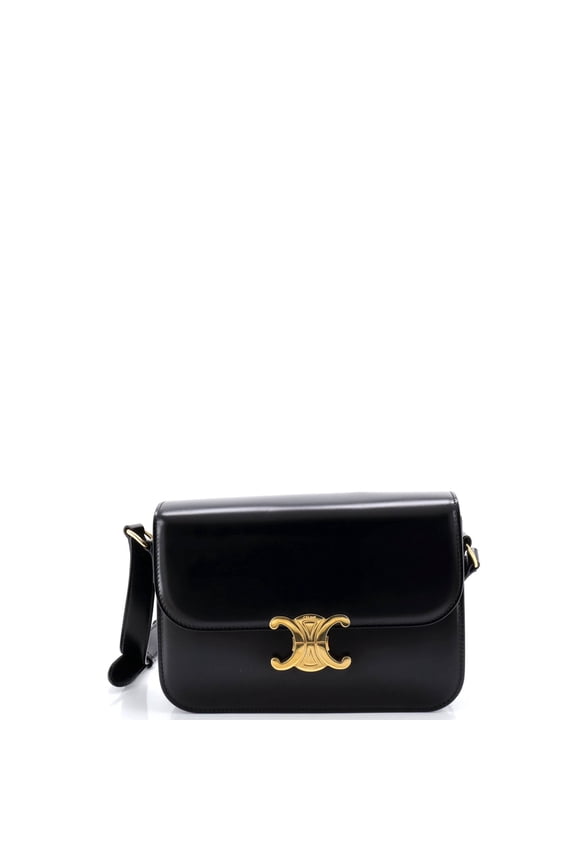 Pre-Owned Triomphe Shoulder Bag Smooth Calfskin Medium By Rebag