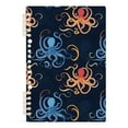 thumbnail image 3 of joogoo Spiral Journal Notebook Abstract Octopus College Ruled Notebooks 8.3" x 5.7" 2 PCs, 3 of 8