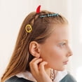 thumbnail image 4 of OUNONA 8 Pcs Barrettes pour Cheveux avec Forme de Corne Fer Rouge pour Amateurs de Costumes, 4 of 8