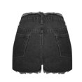 thumbnail image 6 of RYRJJ Jean Shorts for Women High Waisted Trendy Stretchy Distressed Y2K Streetwear Denim Shorts Raw Hem Casual Summer Short Jean with Pockets (Black,XL), 6 of 8