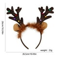 thumbnail image 5 of Christmas Dog Reindeer Antler Headwear & Christmas Hat Set - Pet Headwear Xmas Hair Loop Brown Reindeer Dog Christmas Hat Dog Beanie for Holiday Parties, Photos, And Winter Fun, 5 of 9