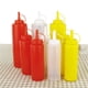 thumbnail image 4 of 24oz/710ml Cocina Plástico Ensalada Aderezo Exprimidor Botella para Salsa Vinagre Aceite Ketchup Herramienta, 3pcs-Rojo, Blanco, Amarillo JAMW Sencillez, 4 of 5