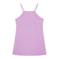 thumbnail image 5 of HAOTAGS Girls Racerback Dresses,Solid Pocket Playsuit V-Neck Tween Halter Sleeveless Tank Dress Purple 13-14, 5 of 9