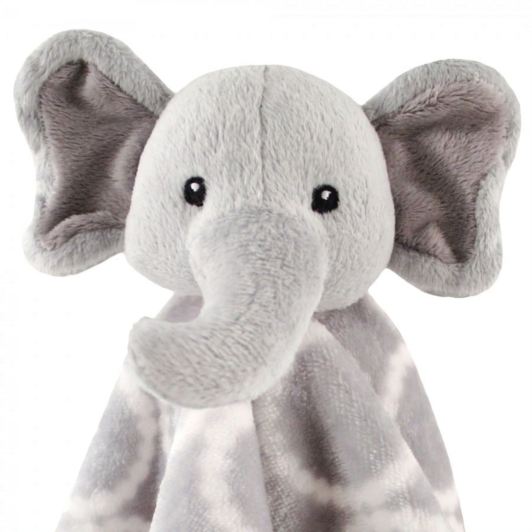 Hudson Baby Infant Animal Face Security Blanket, Elephant, One Size