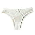 thumbnail image 5 of YWDJ Womens Underwear Thong Sexy Lightweight High Waist No Show Sexy Comfortable and Traceless High Waist Hip Wrap Triangular Underwear White M, 5 of 5