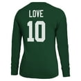 thumbnail image 3 of Women's Majestic Threads Jordan Love Green Green Bay Packers Name & Number Long Sleeve T-Shirt, 3 of 3