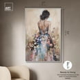 thumbnail image 6 of Dress in Spring Bloom Canvas Inspiring Women Protraits by Art Remedy, White Frame, 36" x 54", 6 of 8