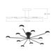 thumbnail image 2 of Lampara de techo estilo industrial hierro forjado lampara downlight ilios innova  10 + 1 luces, 2 of 9
