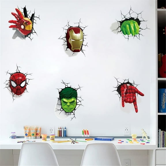 The Anime Cartoon Theme 3D Wall Decals, Bedroom、Living Room、and Study Wall Background Window Decoration Stickers.