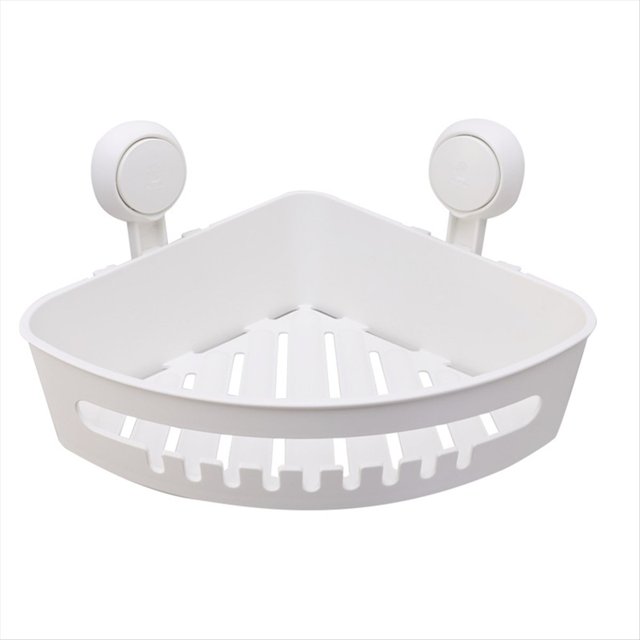 Ventosas de Ducha de Esquina, Estante de Ducha de Esquina Resistente, Cesta de Almacenamiento de Ducha Montada en la Pared para Champú Acondicionador