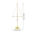 thumbnail image 2 of UPOUART 1 Set Golden Metal Desktop Flagpole for House Decorative Use house flag pole kit, 2 of 8
