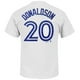 Toronto Blue Jays Josh Donaldson MLB Player Name & Number T-Shirt (White) - Majestic – image 1 sur 2